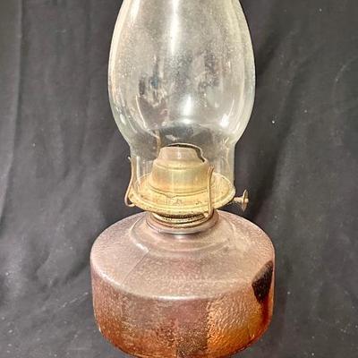 Vintage Eagle oil burning lamp