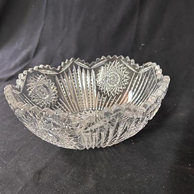 American Brilliant cut glass bowl