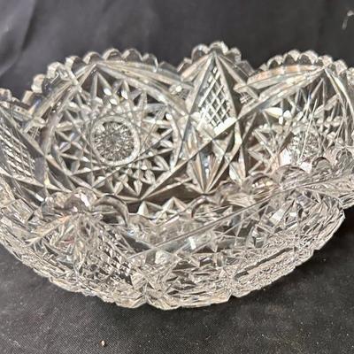 American Brilliant cut glass bowl