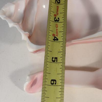 Carved Conch Shell Condiment Dish with Spoon
