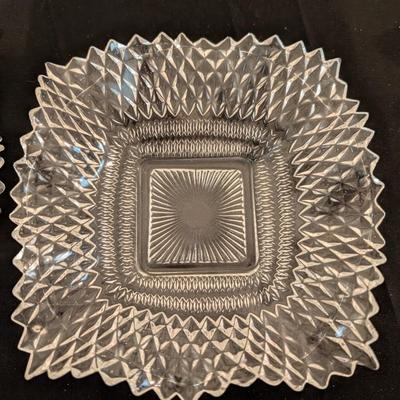 Lot of 2 Indiana Glass Candy Dishes