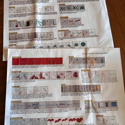 Embroidery kits - 4 kits