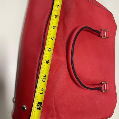 Red Michael Kors handbag