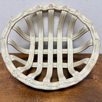 Sale Photo Thumbnail #352: Approx. 10" diameter, 3.5" high. Good condition, no cracks or chips.