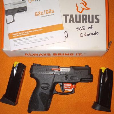 Taurus G2c 9mm pistol with box.