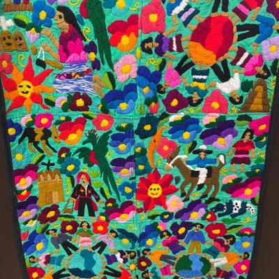 Sale Photo Thumbnail #75: 20” x 28” embroidered hanging decor