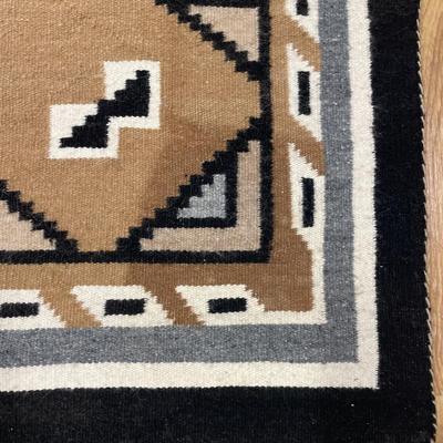 Sale Photo Thumbnail #81: 62” x 38” Navajo Native rug
Has stain in the corner