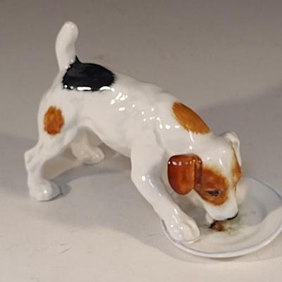 Royal Doulton English Porcelain Terrier Dog Figurine- H.N. 1158- Approx 3 1/2" Tall, 4 3/4" Long