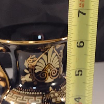 Hand Made Greek Vase- Nearly 6 1/4" Tall