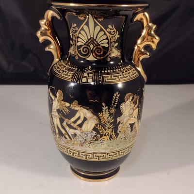 Hand Made Greek Vase- Nearly 6 1/4" Tall