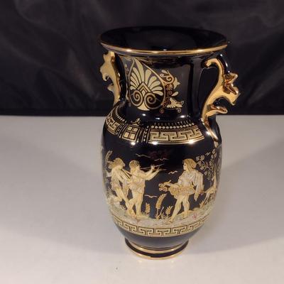 Hand Made Greek Vase- Nearly 6 1/4" Tall