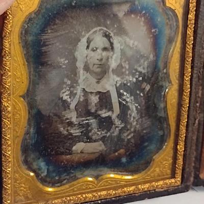 Antique Double Panel Daguerreotype C. 1850's