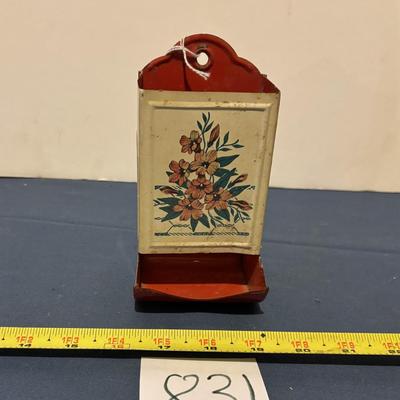 Vintage Match Box Holder