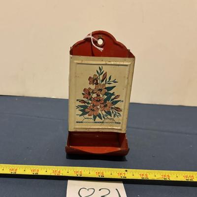 Vintage Match Box Holder