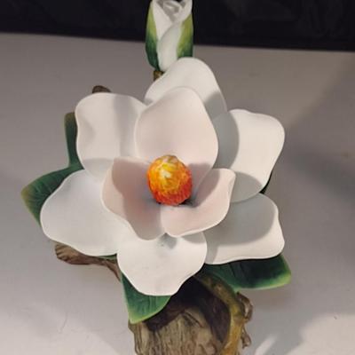 PS (Paul Sebastian) Porcelain Magnolia Figurine- Approx 5 1/4" Tall