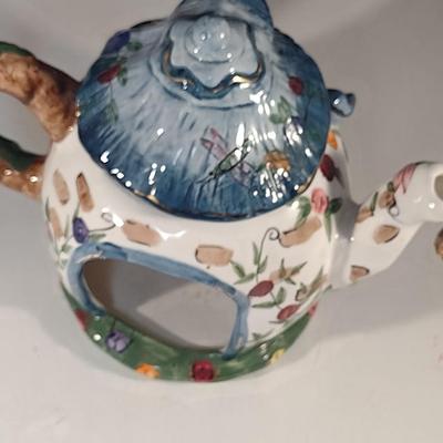 Ceramic Teapot Design Candle Holder