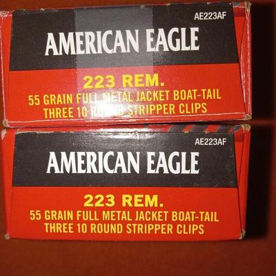 2 boxes Federal American Eagle 223