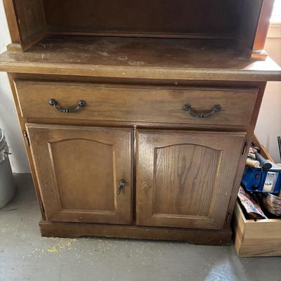 Lot 502: Nice Smaller Hutch Ready to Upcycle