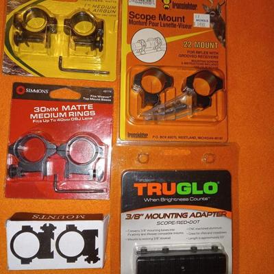 Lot of scope mounts