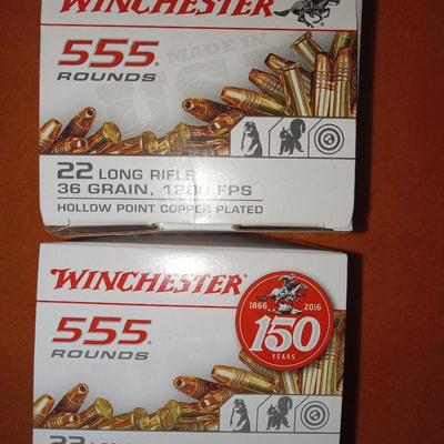 Winchester 22 550 rd boxes