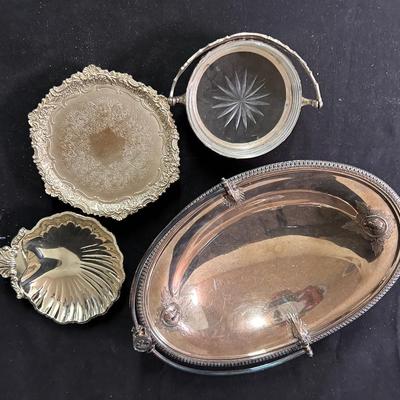 Lot of silver-plate items