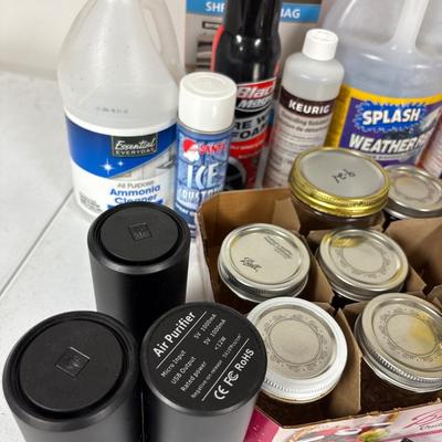 Remote, trainer, air, purifiers, cleaners, and canning jars