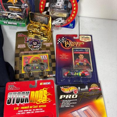 NASCAR apron, cars, memorabilia