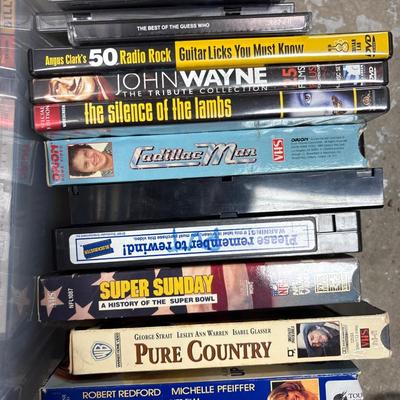 Tote with CD, DCD & VHS
