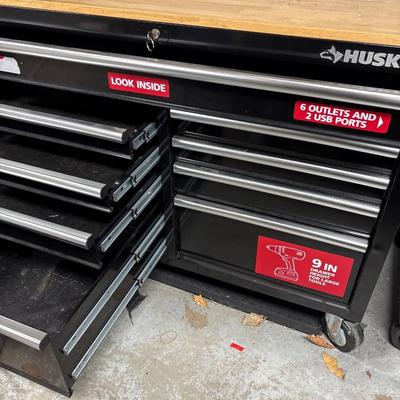 Husky 9 drawer tool cabinet