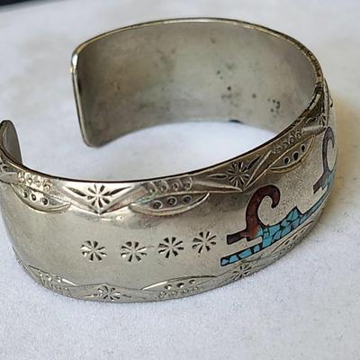 Old Navajo Inlaid Cuff
