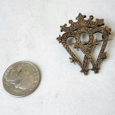 Scottish Luckenbooth Victorian Sweetheart Pin