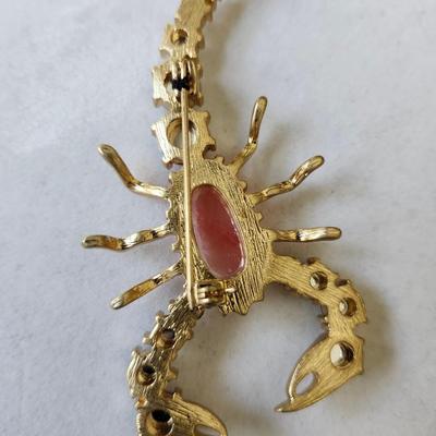 Scorpion Gold Plate Brooch