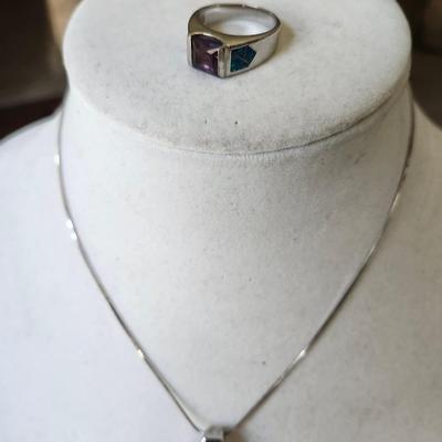 Amethyst & Opal set