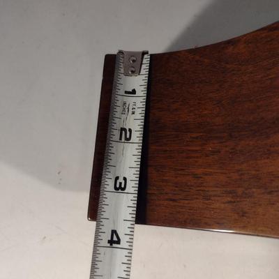 Wood Case Humpback Mantle Clock- Battery Operated