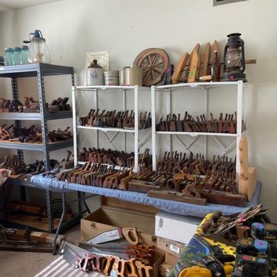Antique wood tools 