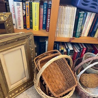 Baskets and books 