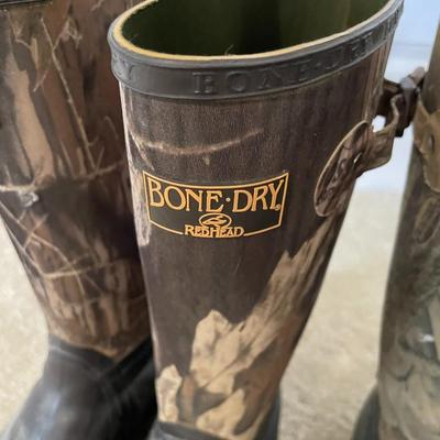 Lot of Men's Camo - Hunting Fishing Boots