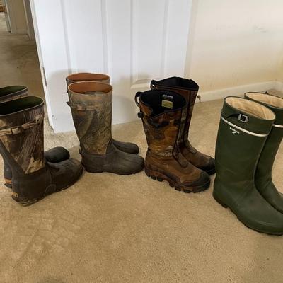 Lot of Men's Camo - Hunting Fishing Boots