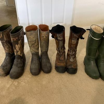 Lot of Men's Camo - Hunting Fishing Boots