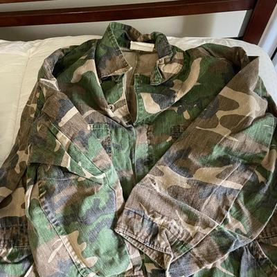 Lot of Men's Camo Coveralls and Jacket
