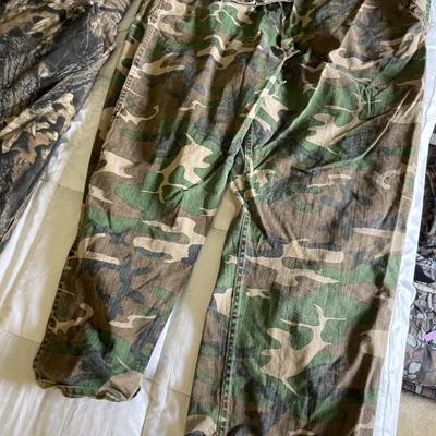 Lot of Men's Camo Coveralls and Jacket