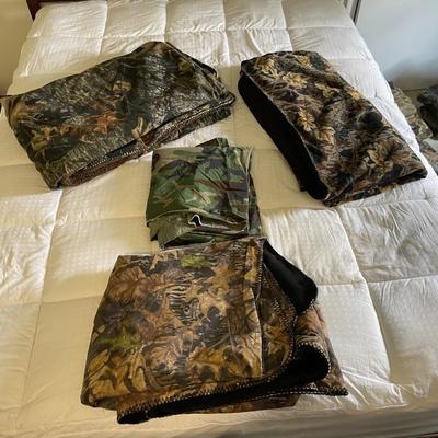 Lot of Camo Blankets