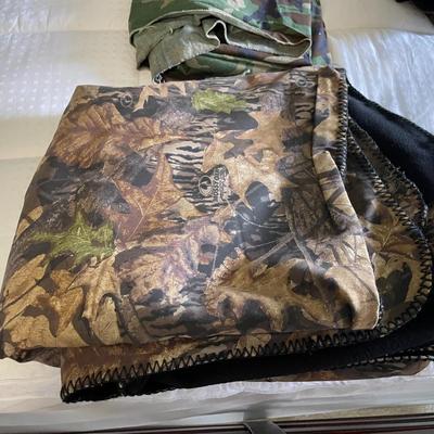 Lot of Camo Blankets