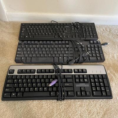 Lot of Computer Keyboards