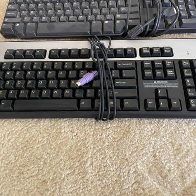 Lot of Computer Keyboards