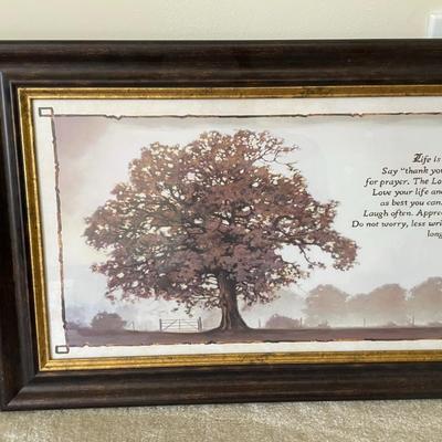 "Living Life" Framed Art