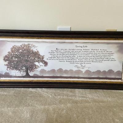 "Living Life" Framed Art