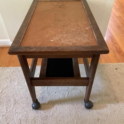 Side Table on wheels