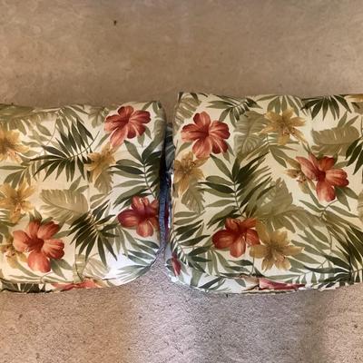 Floral Outdoor Seat Cushions