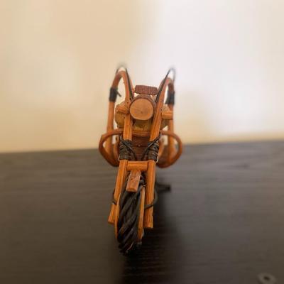 Vintage Wooden Motorcycle Chopper Bike